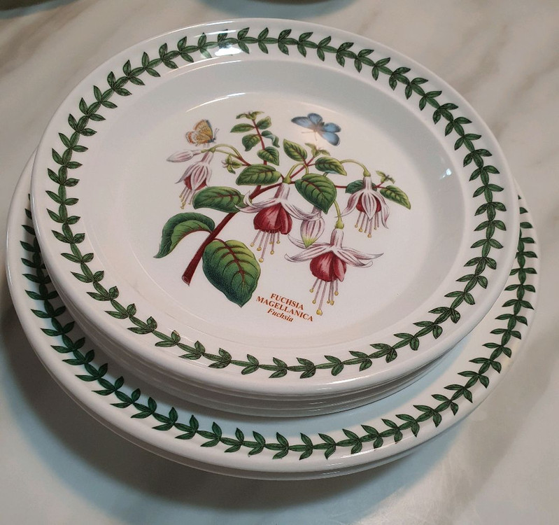 빈티지 영국포트메리온 소접시4파스타볼2개일괄 이미지