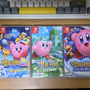 닌텐도 스위치 별의커비 3종 이미지
