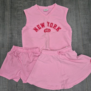 mlb키즈 여아 조끼치마 세트 130 이미지