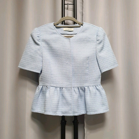 octette 오떼뜨 트위드 프릴 자켓 반팔 이미지