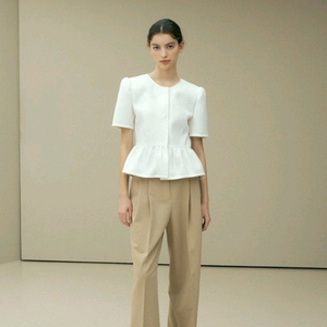 octette 오떼뜨 트위드 프릴 자켓 반팔 이미지