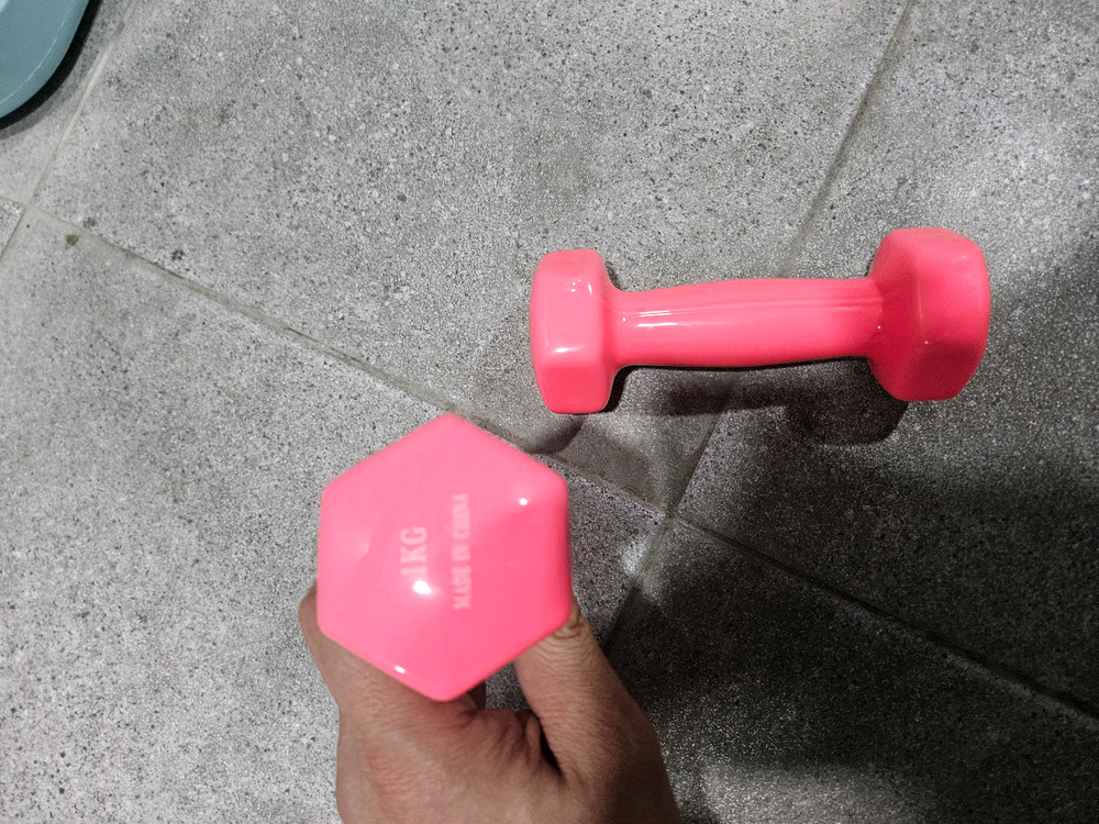 핑크 덤벨 1kg 2개 가격 이미지