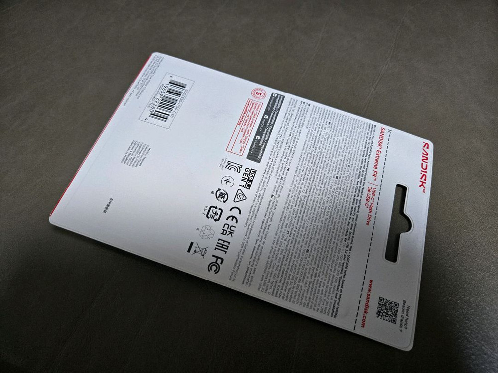 샌디스크 익스트림 핏 C 타입 USB 3.1 1TB 새제품 이미지