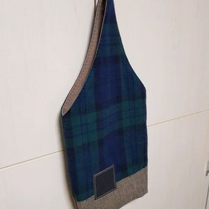 퀼트 체크 패턴 토트백 판매합니다 이미지
