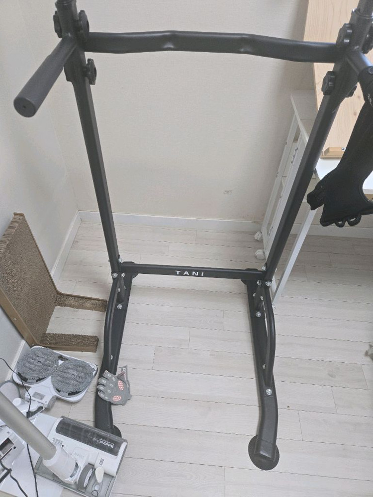 TANI 가정용 철봉 풀업바 치닝디핑 운동기구 블랙 이미지