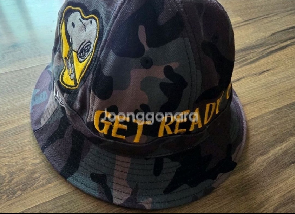 (가격인하) 베트남전 스누피 일본 복각 카모 버켓햇 7과 1/2 모자 버킷햇 이미지