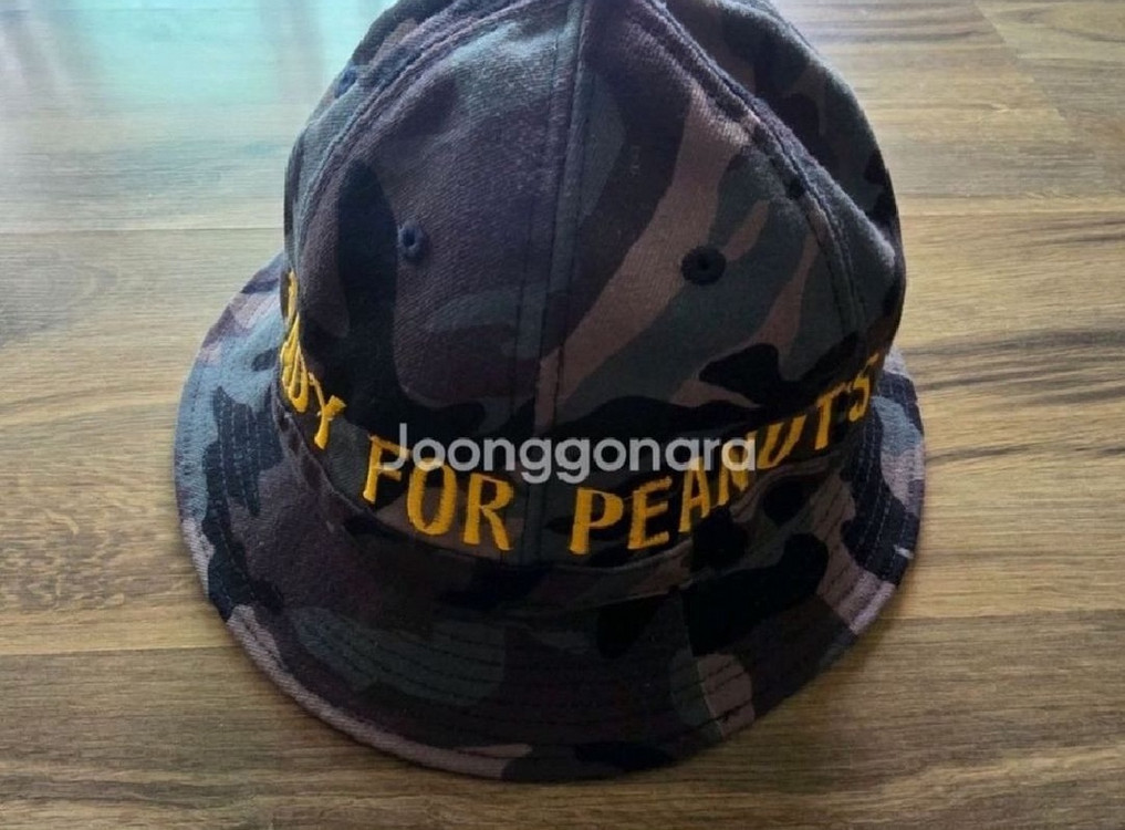 (가격인하) 베트남전 스누피 일본 복각 카모 버켓햇 7과 1/2 모자 버킷햇 이미지