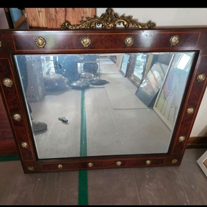 # 엔틱 원목 이태리 명화 콘솔 거울 벽거울 빈티지 이미지