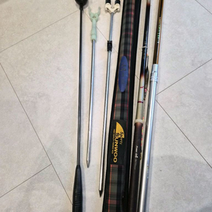 민물낚시대 세트 청월 23칸+받침대+뒤꽂이 이미지