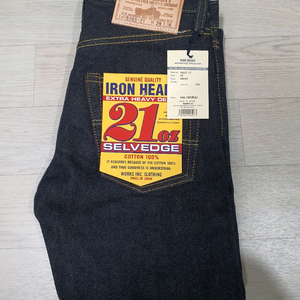 아이언하트 666S-21 21oz 셀비지 데님 모드나인 사무라이진 모모타로진 플랫헤드 제라도 이미지