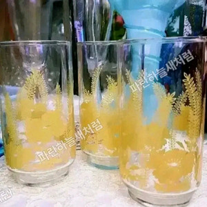 미국유리컵 70s리비플로럴 개당가 이미지