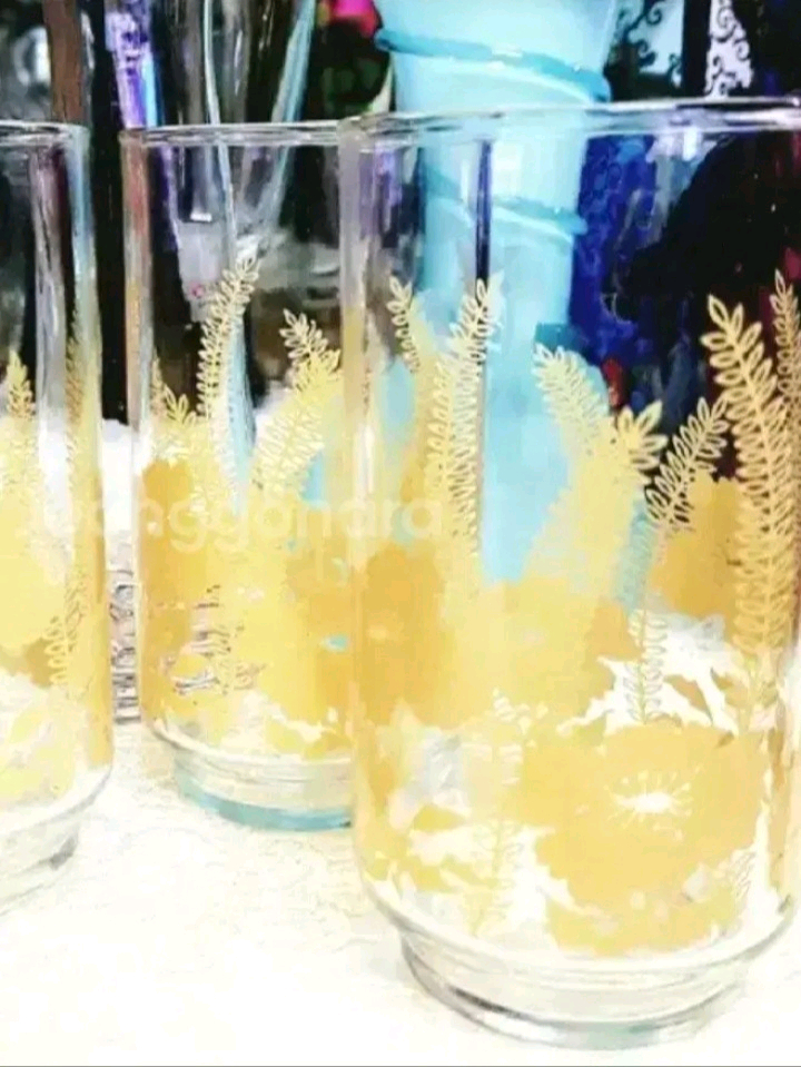 미국유리컵 70s리비플로럴 개당가 이미지