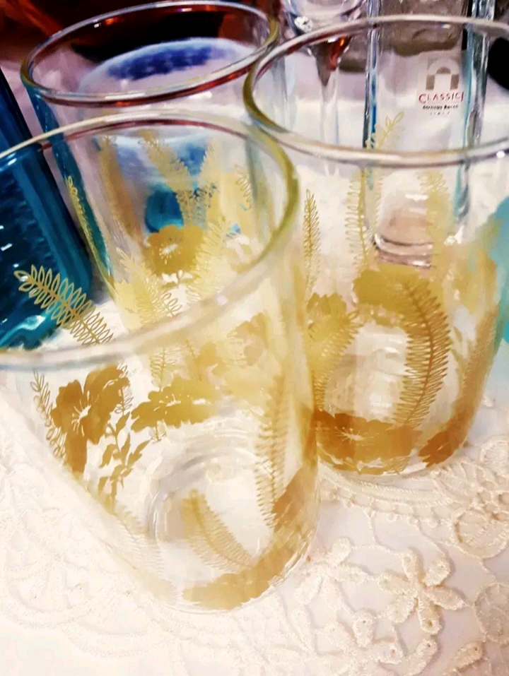 미국유리컵 70s리비플로럴 개당가 이미지