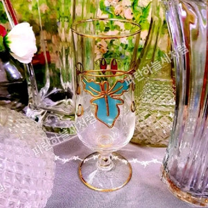 고블렛유리잔 골드림수공예 이미지