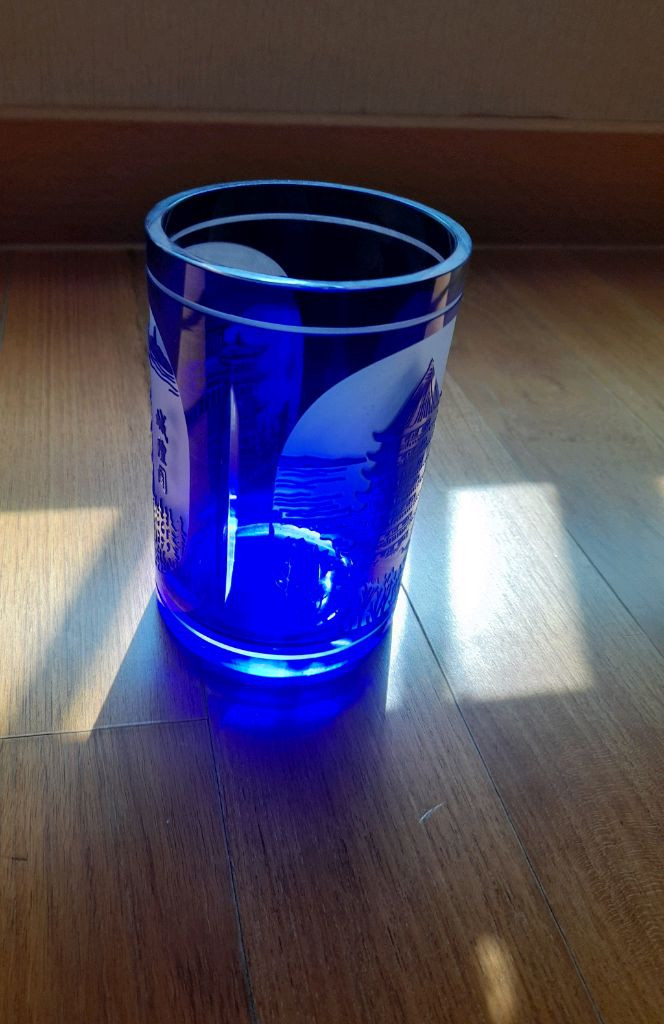 항저우 코발트블루 유리공예품 이미지