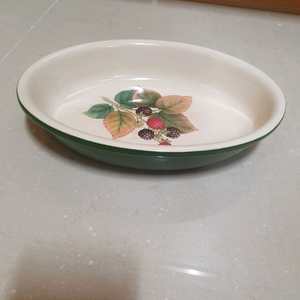 클로버리프 빈티지 타원형접시 이미지