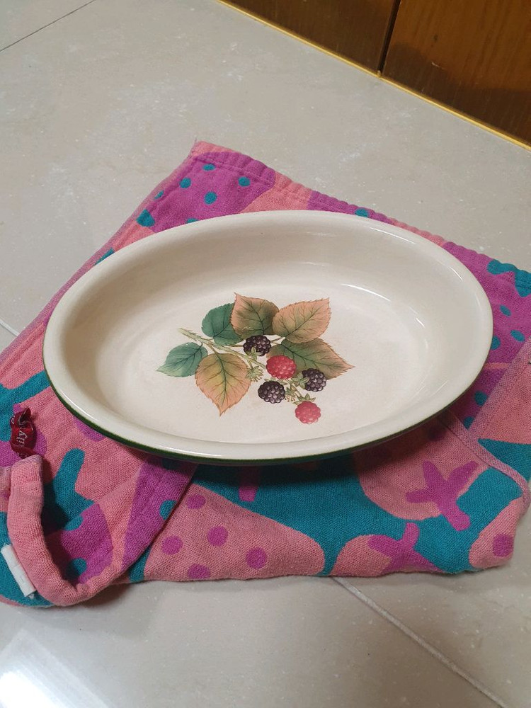 클로버리프 빈티지 타원형접시 이미지