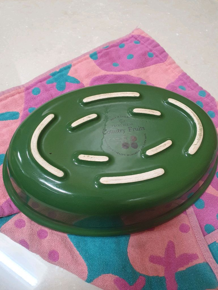 클로버리프 빈티지 타원형접시 이미지