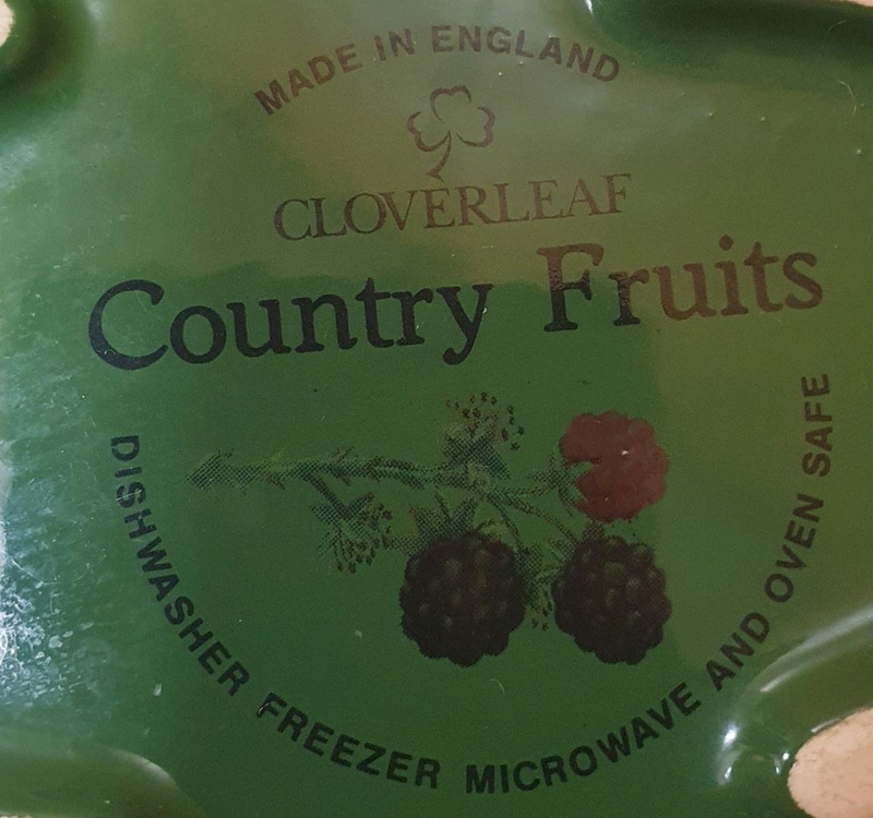 클로버리프 빈티지 타원형접시 이미지