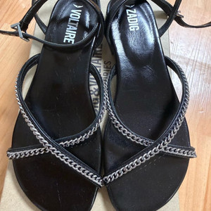 자딕앤볼테르(Zadig & Voltaire) 록지(Rockzy) 블랙 가죽 샌들 36(230) 이미지