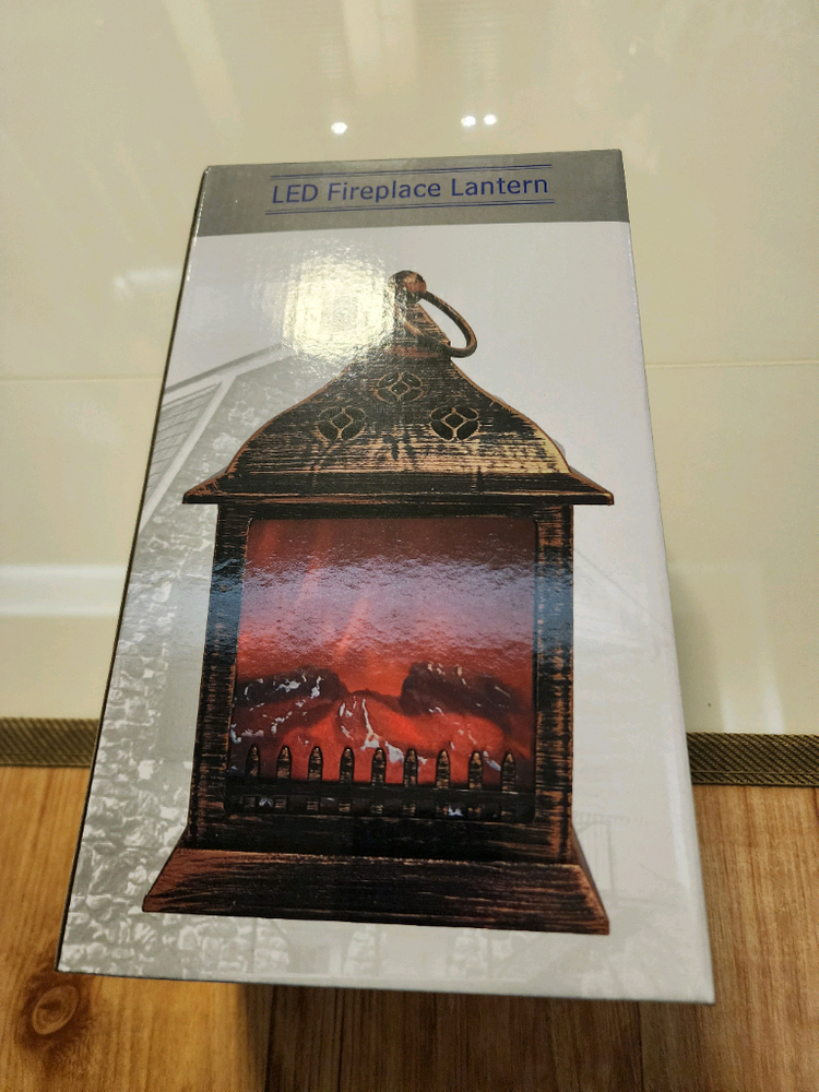 LED 벽난로 랜턴 조명 인테리어 무드등 이미지