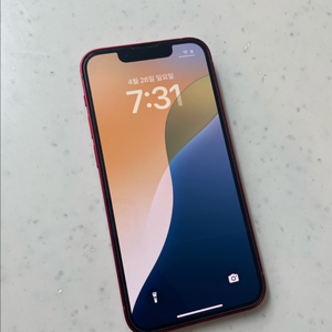 아이폰13미니 128 레드 SSS급 이미지