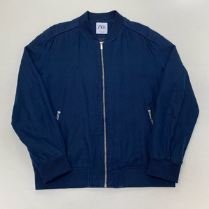 ZARA 자라 린넨 블루종 자켓 (XL) 이미지