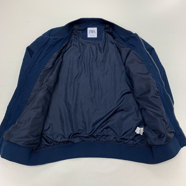 ZARA 자라 린넨 블루종 자켓 (XL) 이미지