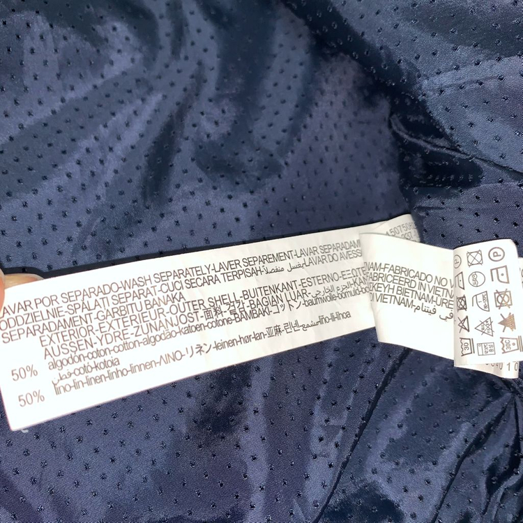 ZARA 자라 린넨 블루종 자켓 (XL) 이미지