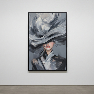 그림 액자 팝아트 인테리어소품 감정의 베일 여인그림 인물액자 모던하고 세련된 분위기의 거실 대형 캔버스 아트벽장식 이미지