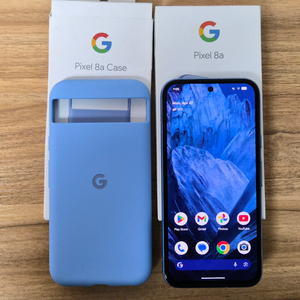 구글 픽셀 8a (베이) + 정품 케이스 이미지
