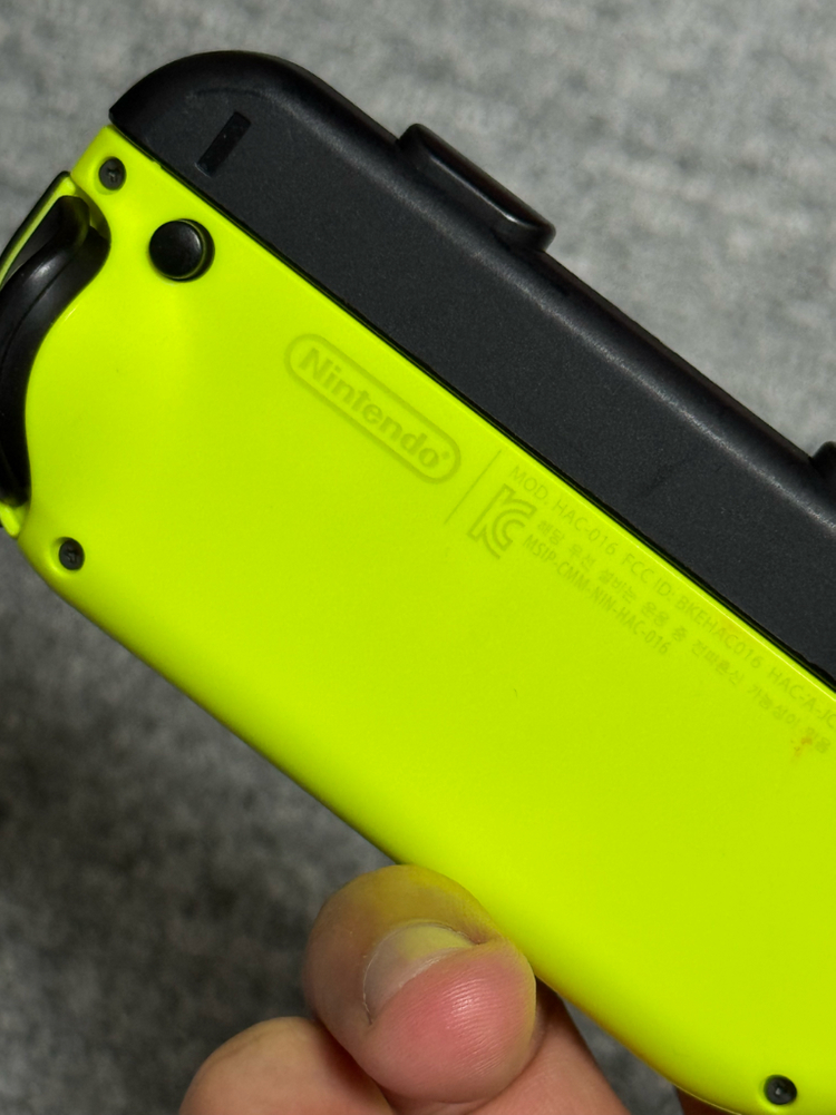 닌텐도 스위치 한국정발 정품 조이콘 네온 + 스트랩 S급 풀구성 이미지