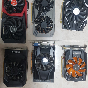 저가 보급형 그래픽 카드 VGA GTX1060 1050 GTX1660 GTX970 GTX750 판매 합니다 이미지