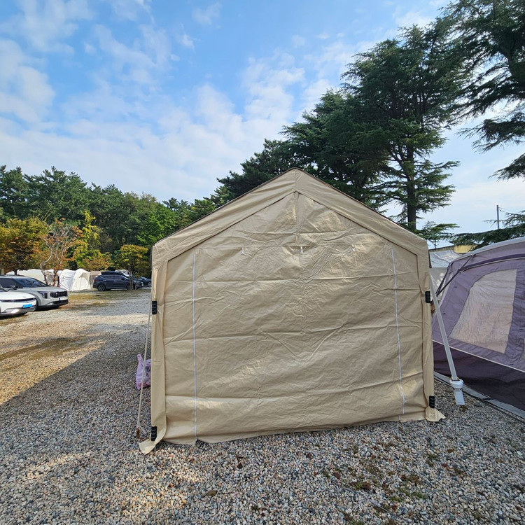 야외 주차천막 창고 코스트코천막 주차용텐트 주차텐트 캐노피 몽골텐트 차량캐노피 이미지