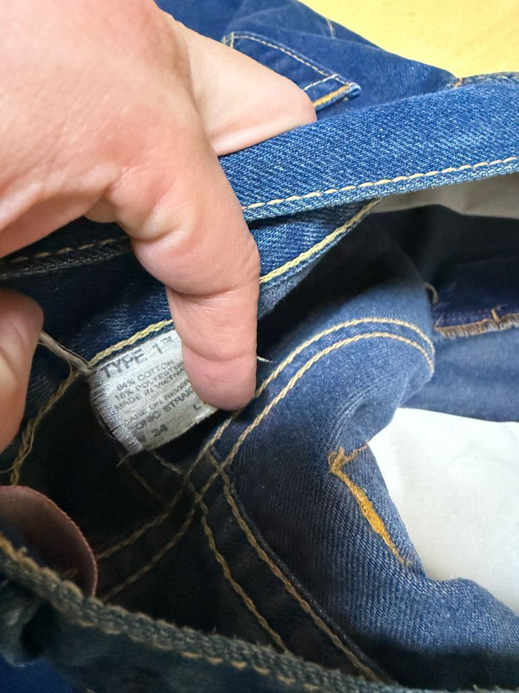 리바이스 아이코닉 1세대 스트레이트 핏 데님 바지 청바지 32 이미지