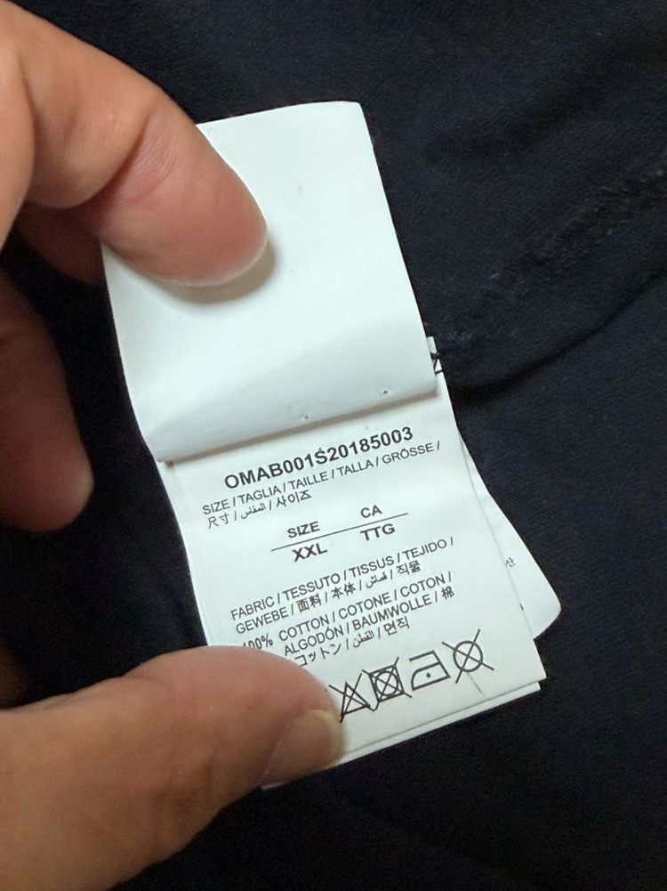OFF WHITE 오프화이트 애어포트 테이프 긴팔 티셔츠 110XXL 이미지
