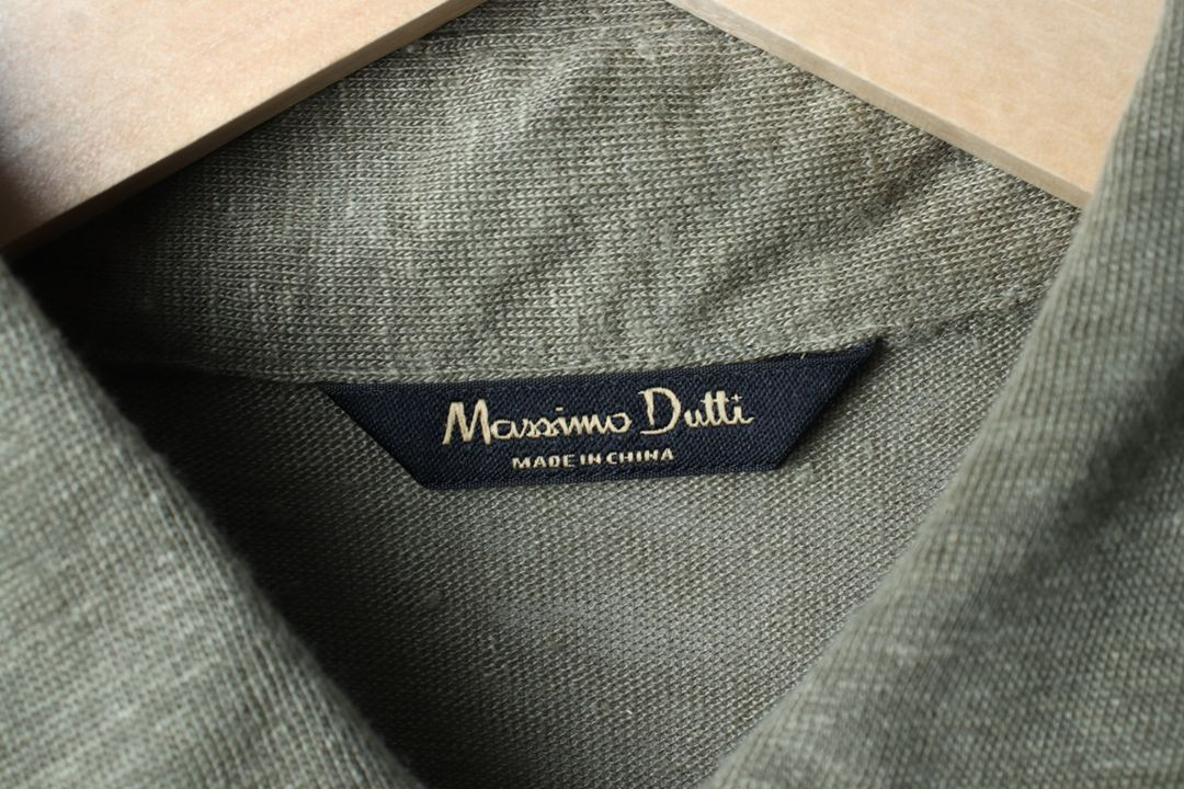 (L-XL) 마시모두띠 반팔 카라 티셔츠 니트 그린 이미지