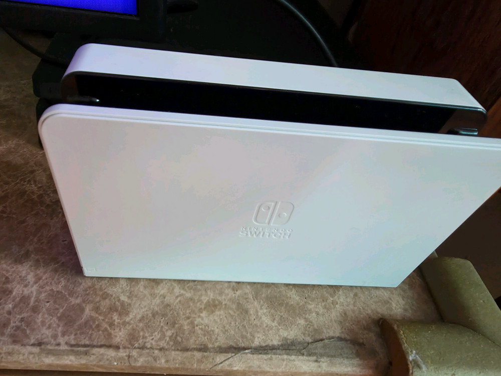 닌텐도스위치 OLED 화이트와 모바패드 512g 이미지