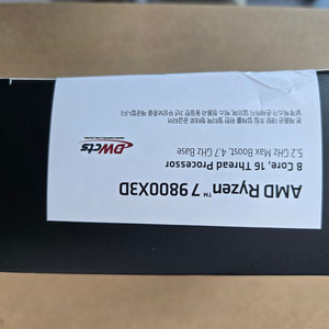 AMD 라이젠7-6세대 9800X3D (그래니트 릿지) 미개봉 새제품 판매합니다. 이미지