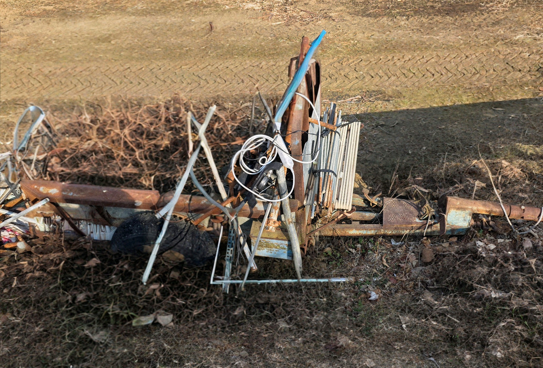 경운기+쟁기+로터리(배토기장착)+추레라 4종 이미지