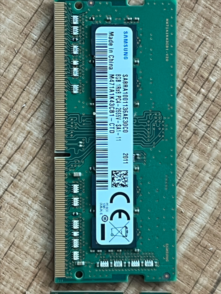 삼성 DDR4 8GB 2666 노트북 램 2개 이미지