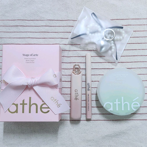 4종세트) 아떼 톤업 선 쿠션, 립 글로이 밤, 스머징 립 펜슬, 키링 이미지