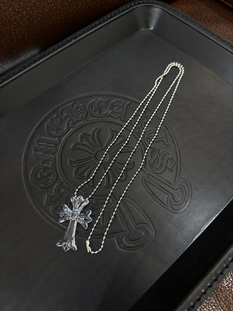 크롬하츠 실리크롬 CH 크로스 펜던트 목걸이 체인 이미지