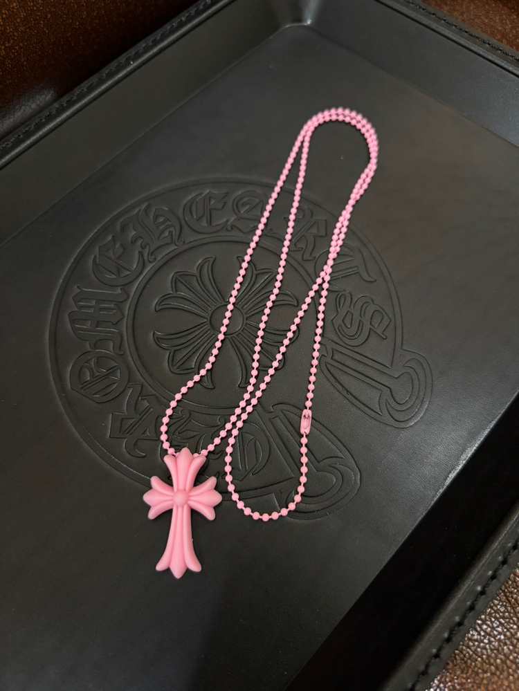 크롬하츠 실리크롬 CH 크로스 펜던트 목걸이 체인 이미지