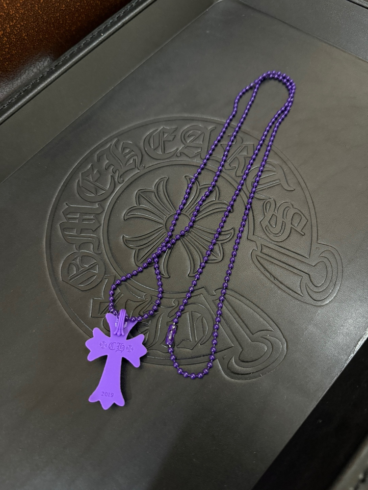 크롬하츠 실리크롬 CH 크로스 펜던트 목걸이 체인 이미지