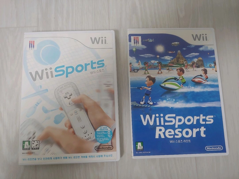 닌텐도위 wii 정품 위스포츠,위스포츠리조트 이미지