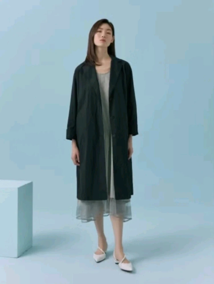 브리엘 롱트렌치 코트 새상품 이미지