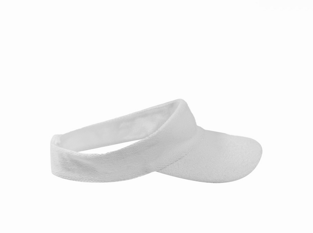 샤넬 여성 CC 로고 코코 비치 코튼 드릴 썬바이저 썬캡 모자 화이트 이미지