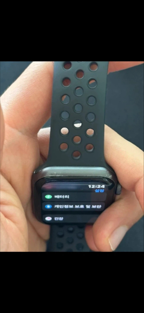 애플워치 SE 나이키 44mm 스페이스 그레이 알루미늄 이미지