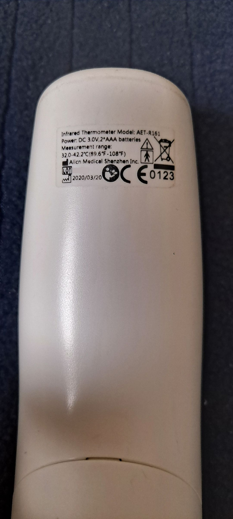비접촉 체온계 (Alicn medical Infrared Thermometer AET-R161) 이미지